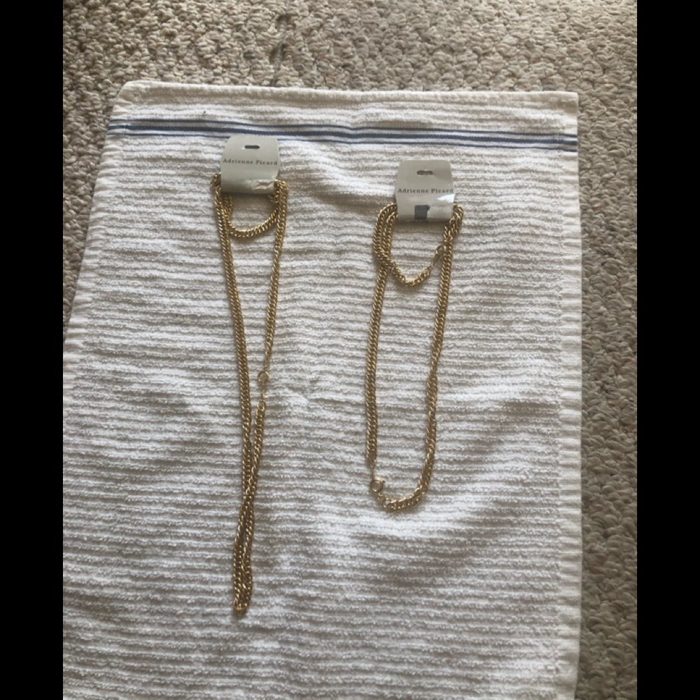 Two Gold Colored Necklace & Bracelet Sets NWOT